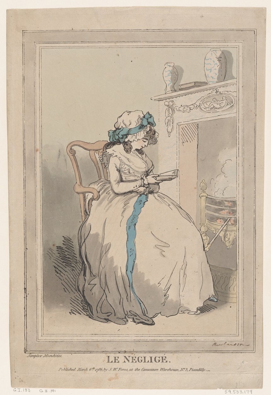 The Negligee, 6. maaliskuuta 1786, 6. maaliskuuta 1786. tekijältä Thomas Rowlandson