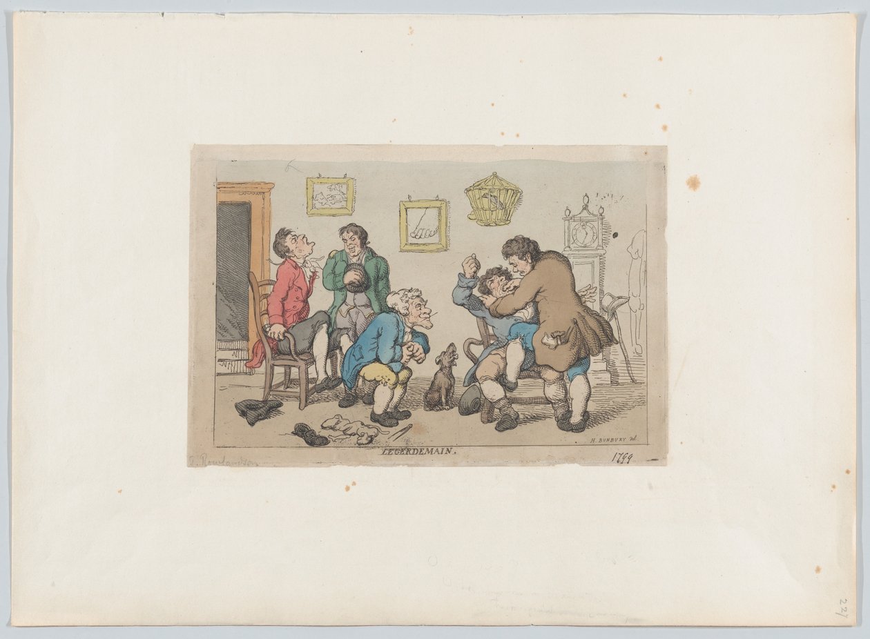 Legerdemain, 1799, 1799. tekijältä Thomas Rowlandson