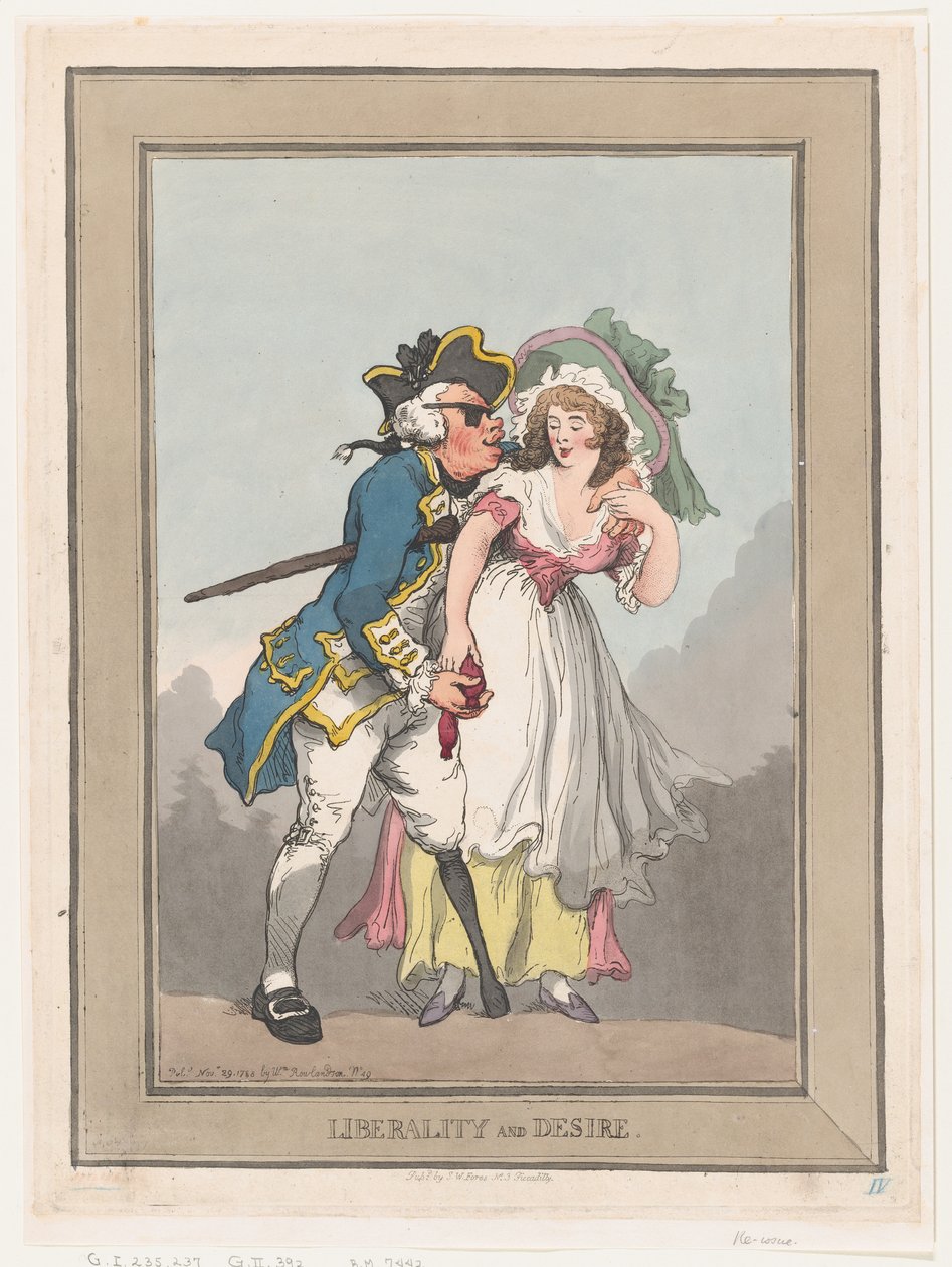 Liberality and Desire, 29.11.1788., 29.11.1788. tekijältä Thomas Rowlandson
