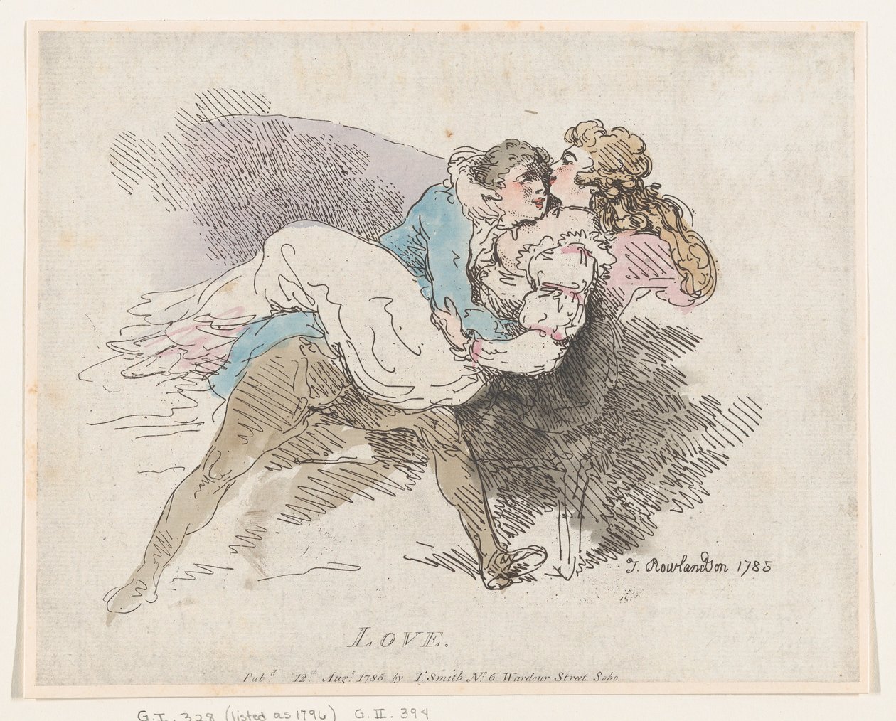 Rakkaus, 12. elokuuta 1785, 12. elokuuta 1785. tekijältä Thomas Rowlandson
