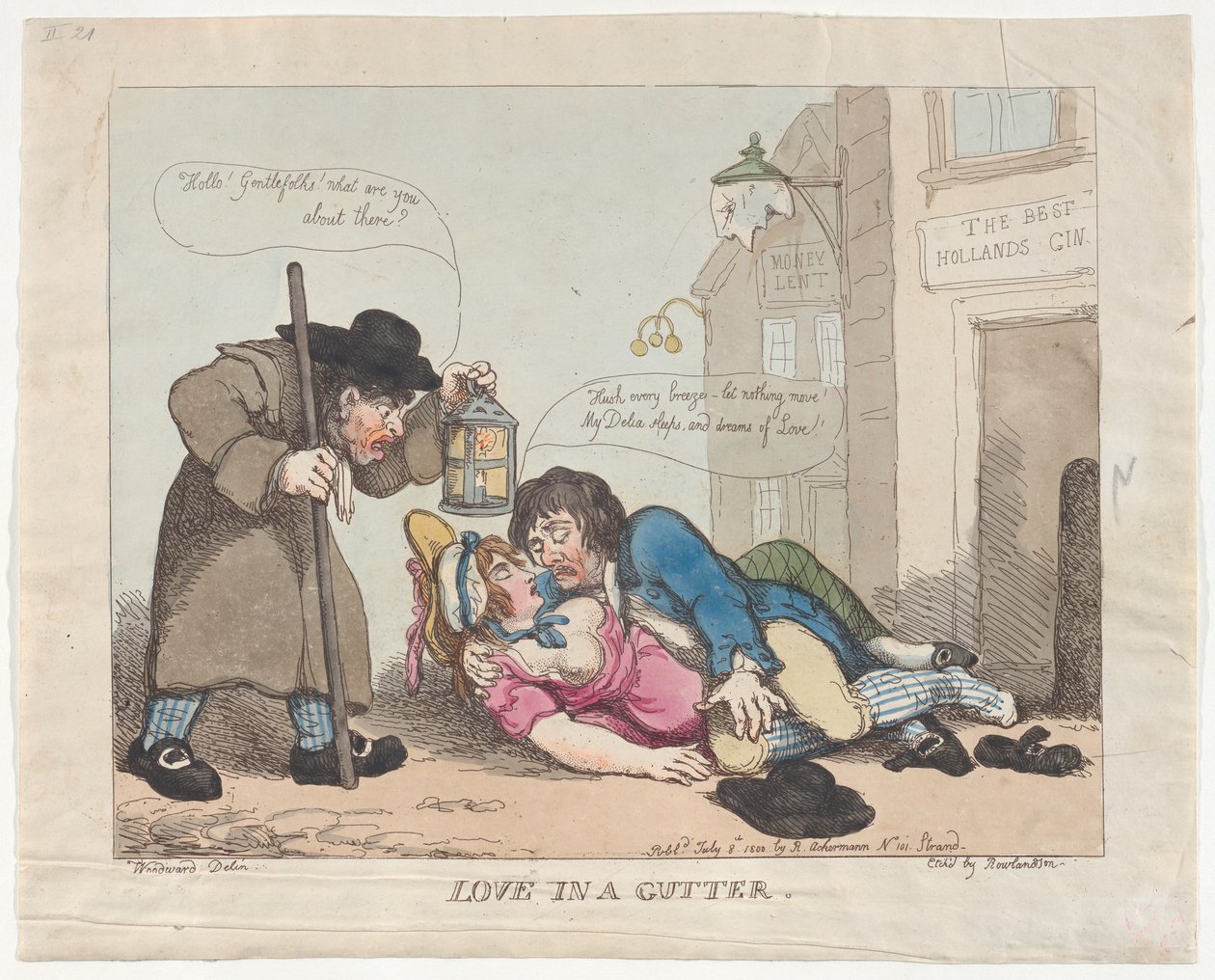 Love in the Gutter, 8.7.1800., 8.7.1800. tekijältä Thomas Rowlandson