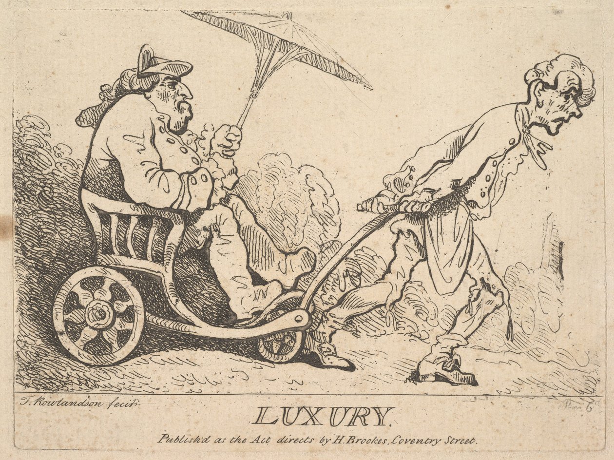 Luxury, [1781] julkaistiin uudelleen 1786-95. tekijältä Thomas Rowlandson