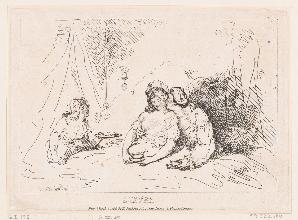 Luxury, 7. maaliskuuta 1786, 7. maaliskuuta 1786. tekijältä Thomas Rowlandson