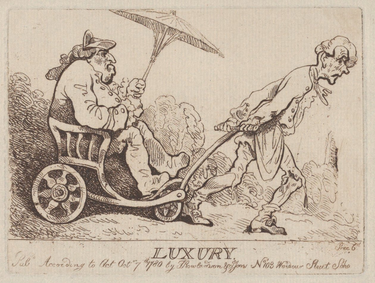 Luxury, 7. lokakuuta 1780, 7. lokakuuta 1780. tekijältä Thomas Rowlandson