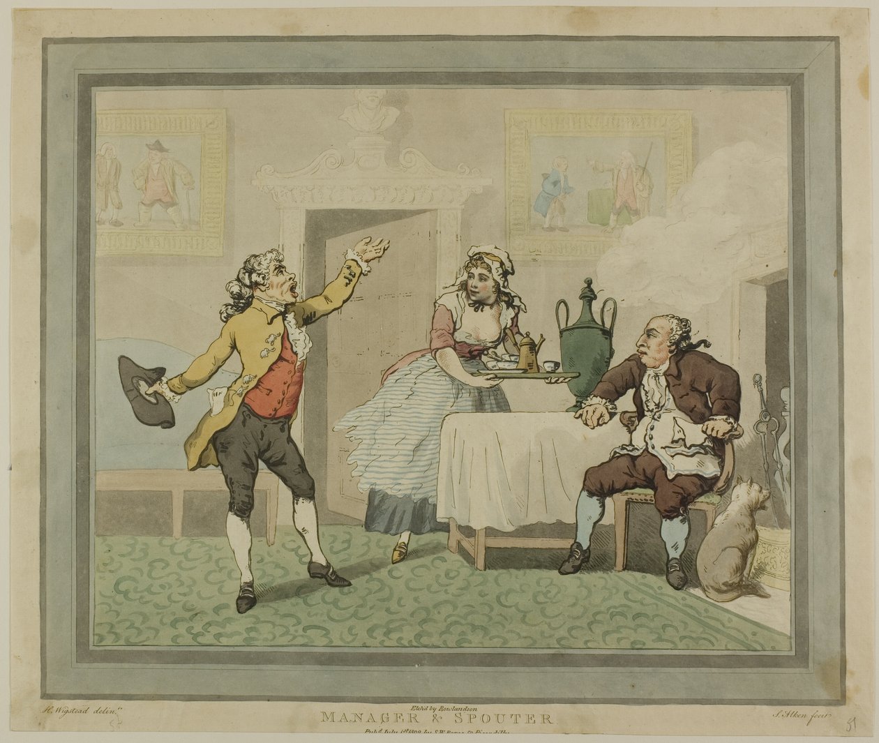 Johtaja ja suihkuttaja tekijältä Thomas Rowlandson