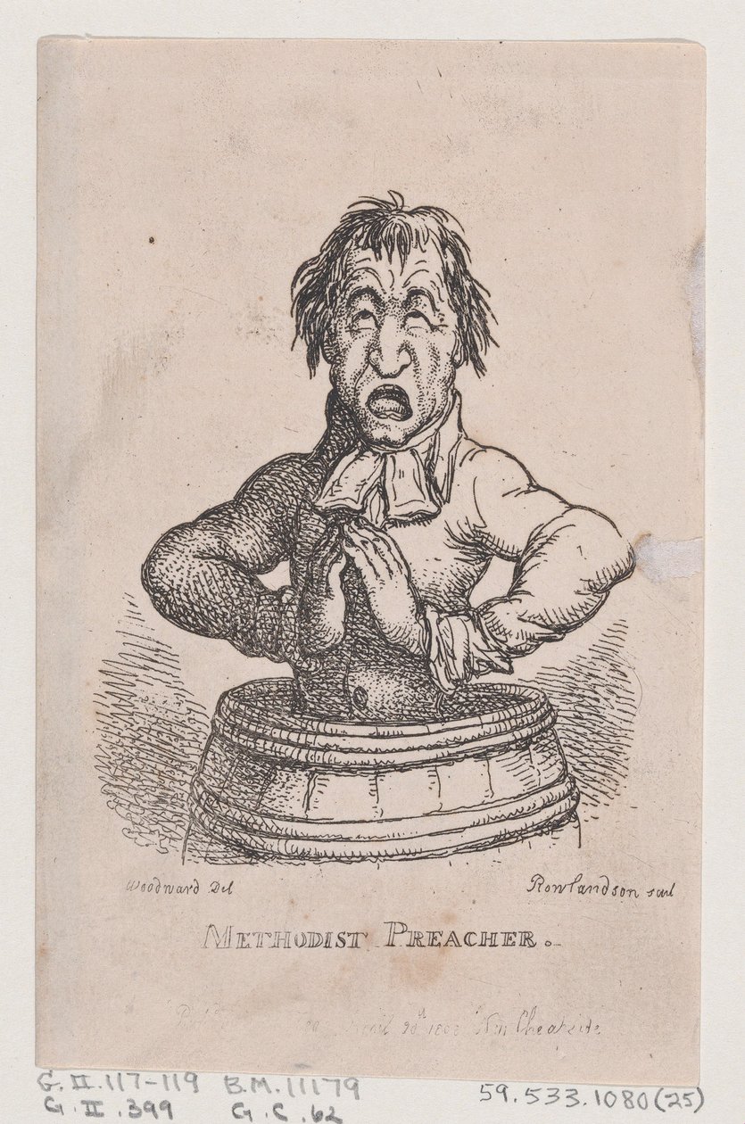 Metodistisaarnaaja, huhtikuu 1808, huhtikuu 1808. tekijältä Thomas Rowlandson