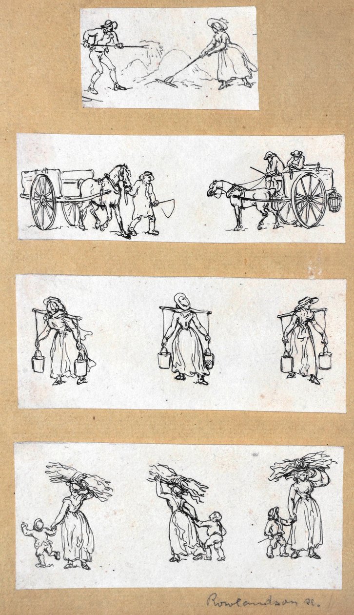 Miniatyyritutkimukset (etsaus) tekijältä Thomas Rowlandson