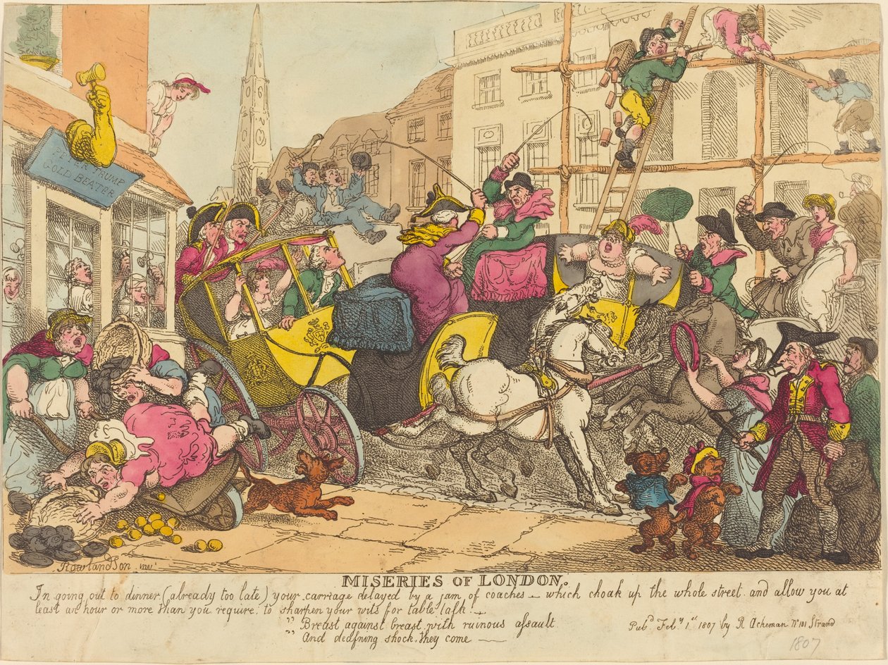 Lontoon kurjuutta tekijältä Thomas Rowlandson