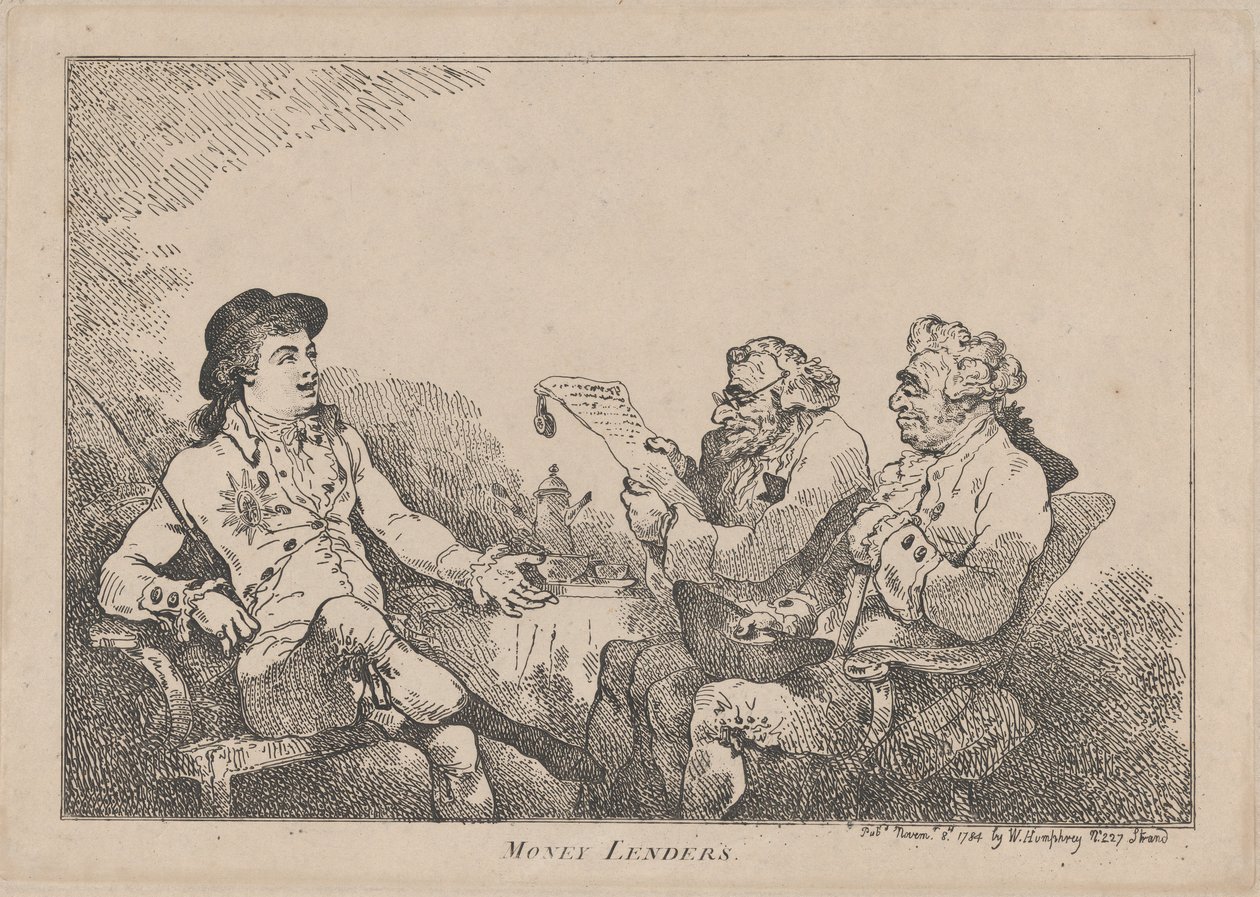 Rahalainaajat, 8. marraskuuta 1784, 8. marraskuuta 1784. tekijältä Thomas Rowlandson