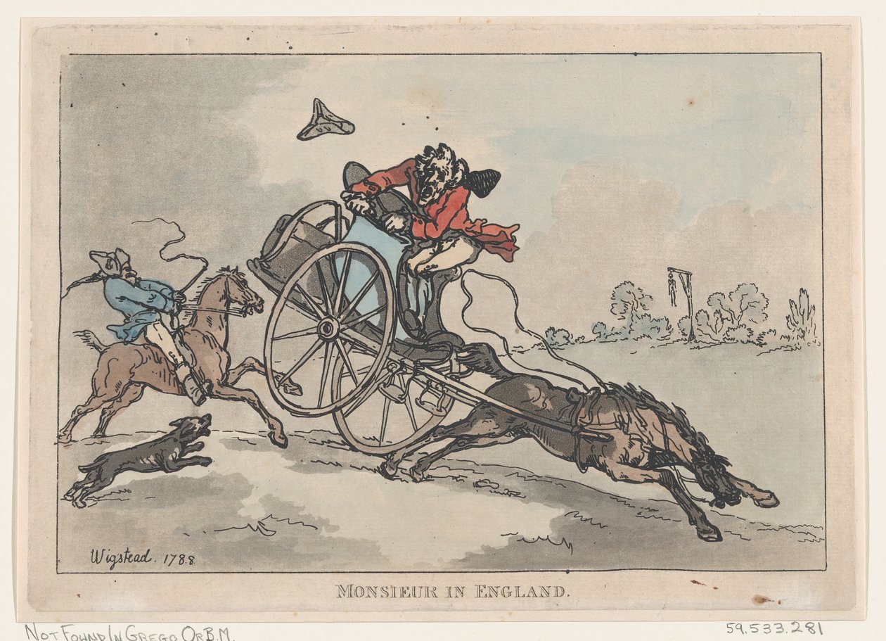 Monsieur Englannissa, 1788, 1788. tekijältä Thomas Rowlandson