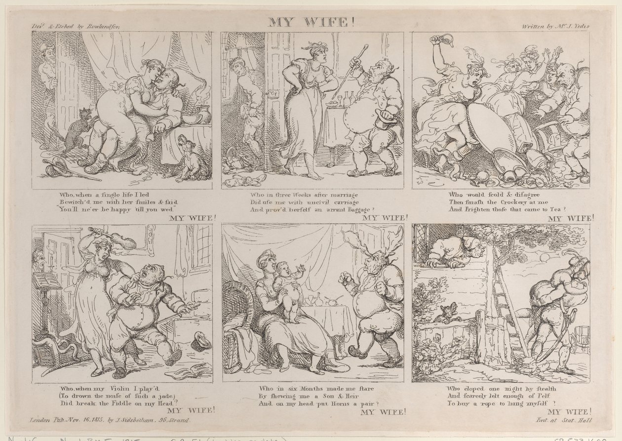 Vaimoni!, 16. marraskuuta 1815, 16. marraskuuta 1815. tekijältä Thomas Rowlandson