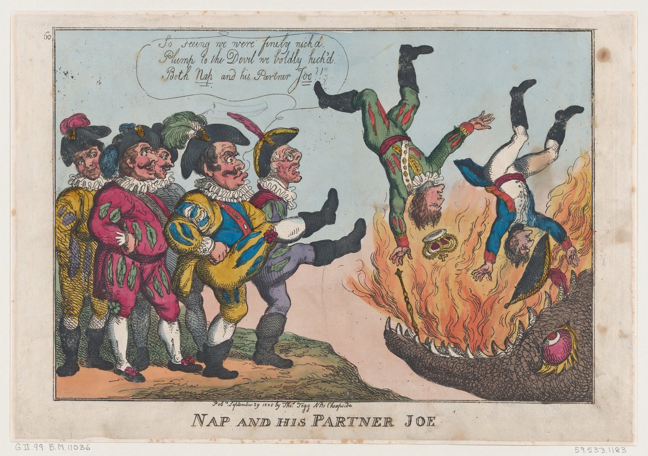 Nap ja hänen kumppaninsa Joe, 29. syyskuuta 1808, 29. syyskuuta 1808. tekijältä Thomas Rowlandson
