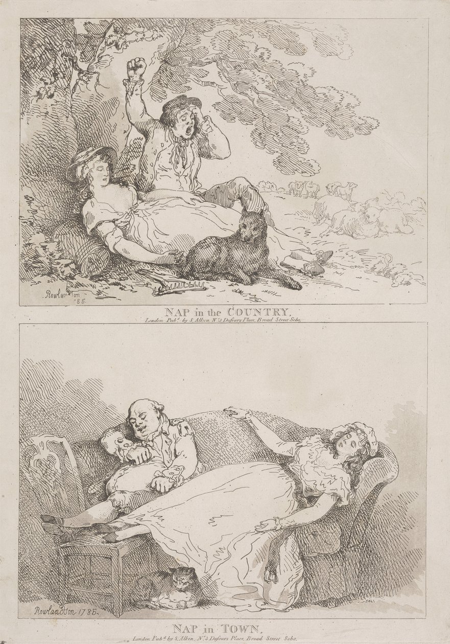 Torkut maaseudulla – Torkut kaupungissa tekijältä Thomas Rowlandson