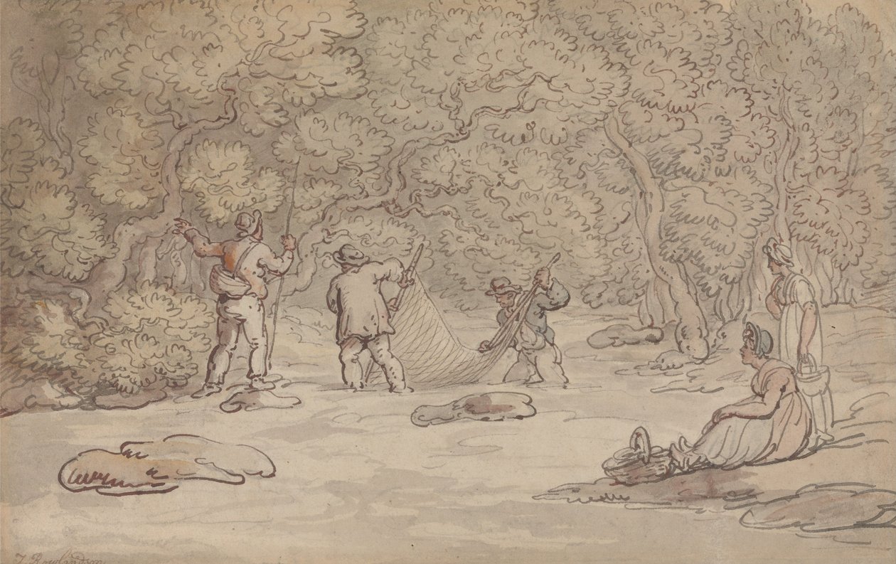 Lohialtaan verkottaminen tekijältä Thomas Rowlandson