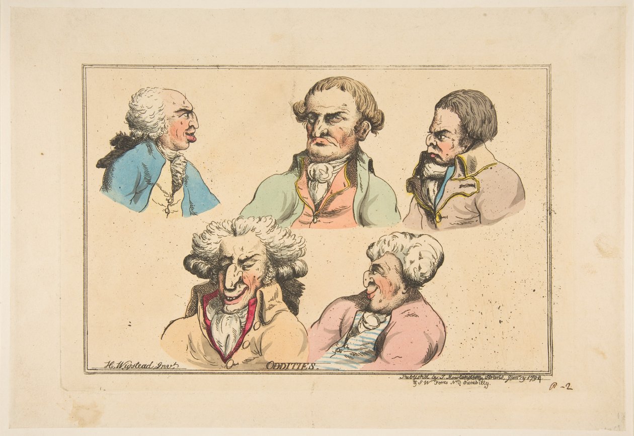 Oddities, tammikuu 1794. tekijältä Thomas Rowlandson