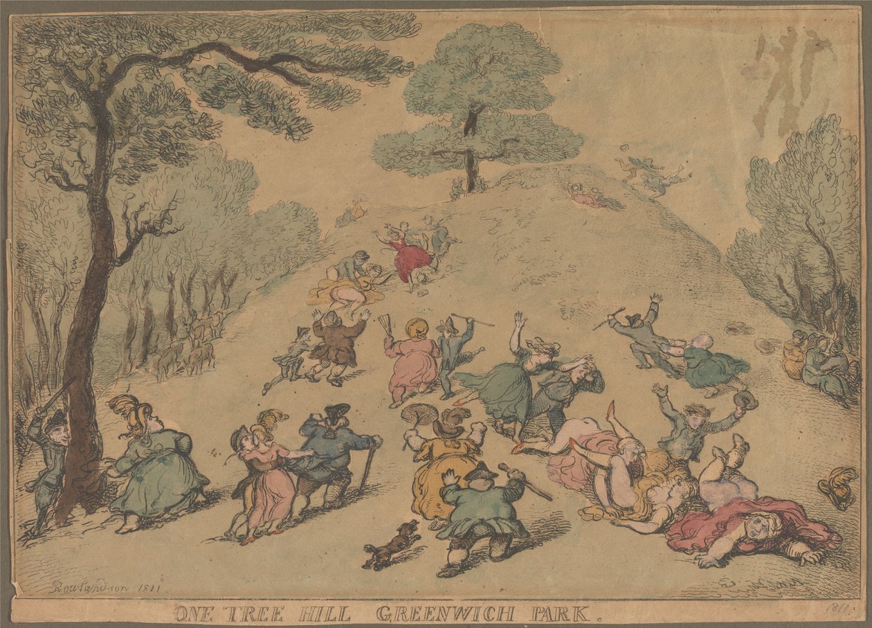 One Tree Hill, Greenwich Park tekijältä Thomas Rowlandson