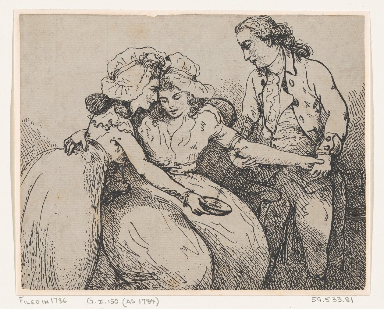 Suonen avaaminen tekijältä Thomas Rowlandson