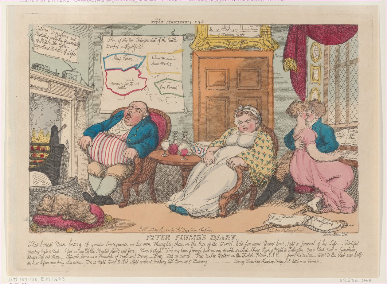 Peter Plumbin päiväkirja, 20. toukokuuta 1810, 20. toukokuuta 1810. tekijältä Thomas Rowlandson