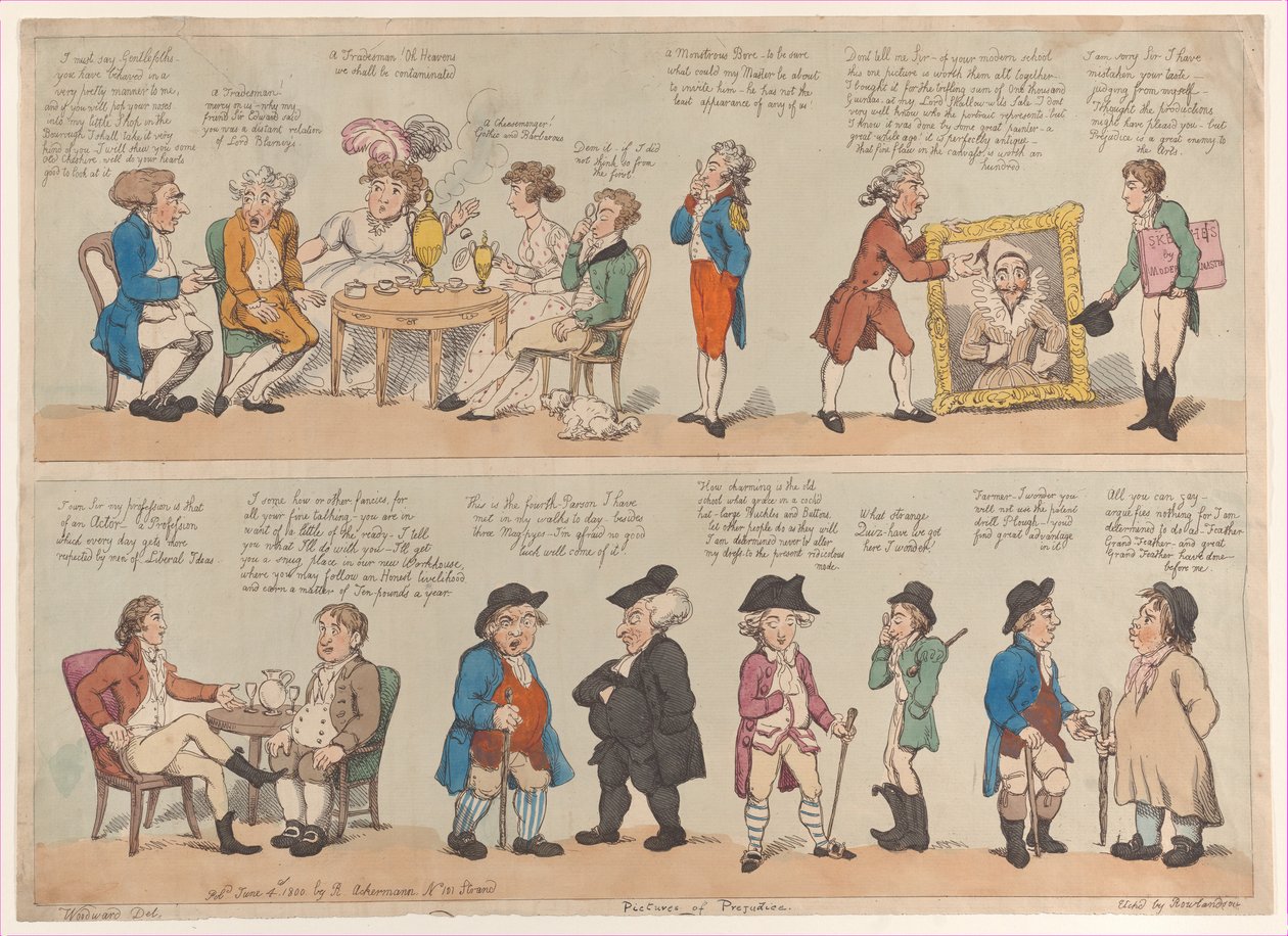 Pictures of Prejudice, June 4, 1800., June 4, 1800.  tekijältä Thomas Rowlandson