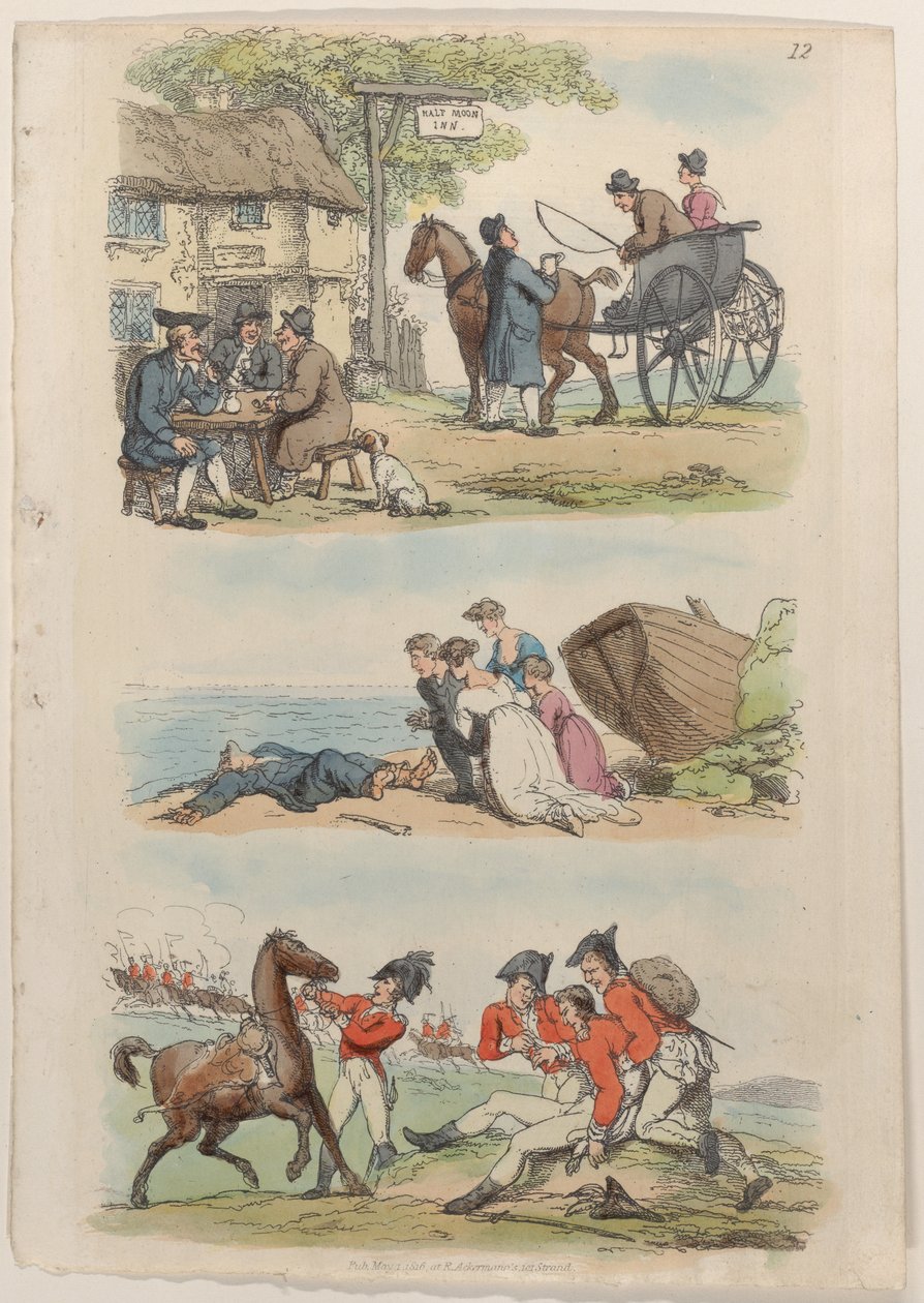 Levy 12, julkaisusta World in Miniature, 1816, 1816. tekijältä Thomas Rowlandson