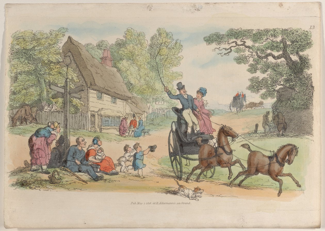 Levy 13, julkaisusta World in Miniature, 1816, 1816. tekijältä Thomas Rowlandson