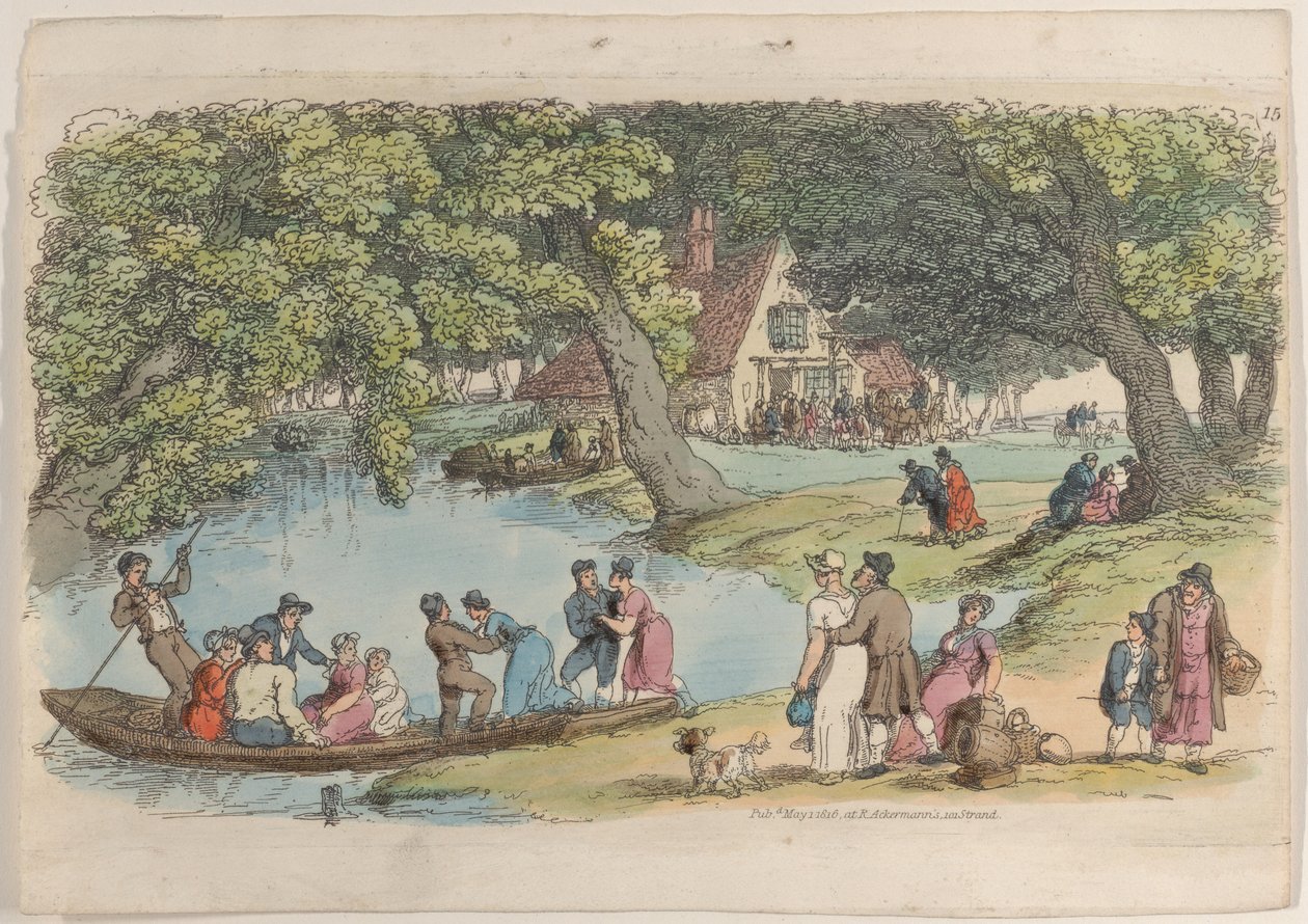 Levy 15, julkaisusta World in Miniature, 1816, 1816. tekijältä Thomas Rowlandson