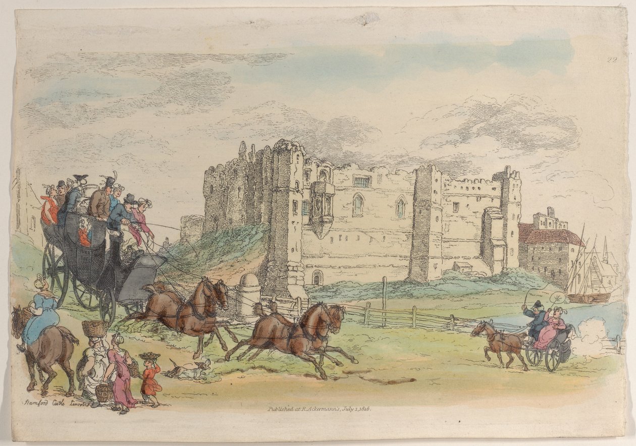 Levy 22, julkaisusta World in Miniature, 1816, 1816. tekijältä Thomas Rowlandson