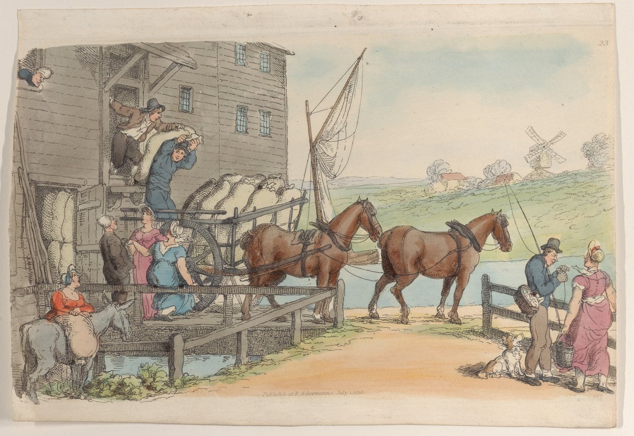 Levy 23, julkaisusta World in Miniature, 1816, 1816. tekijältä Thomas Rowlandson