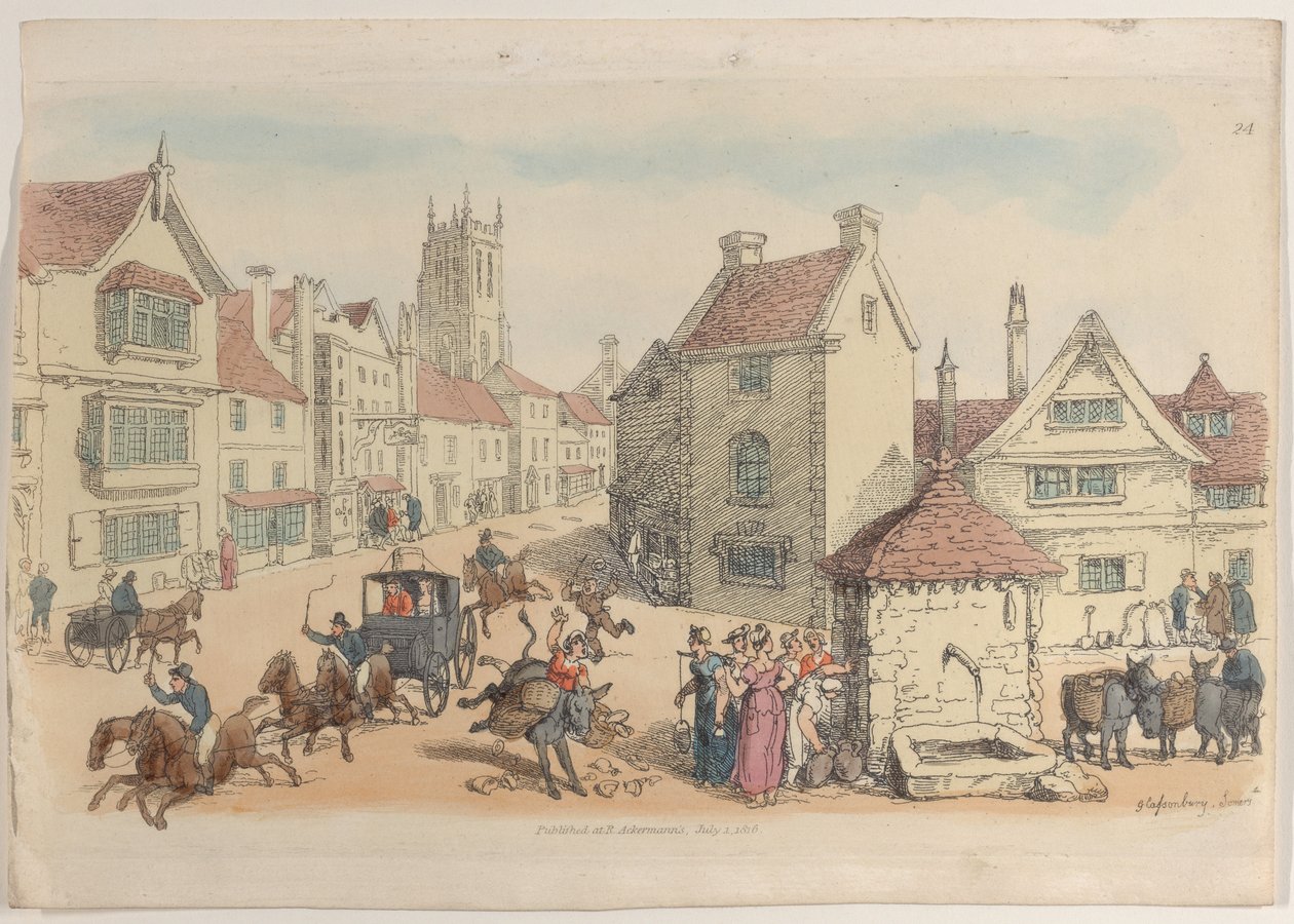 Levy 24, julkaisusta World in Miniature, 1816, 1816. tekijältä Thomas Rowlandson