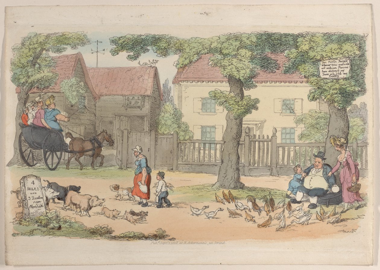 Levy 32, julkaisusta World in Miniature, 1816, 1816. tekijältä Thomas Rowlandson