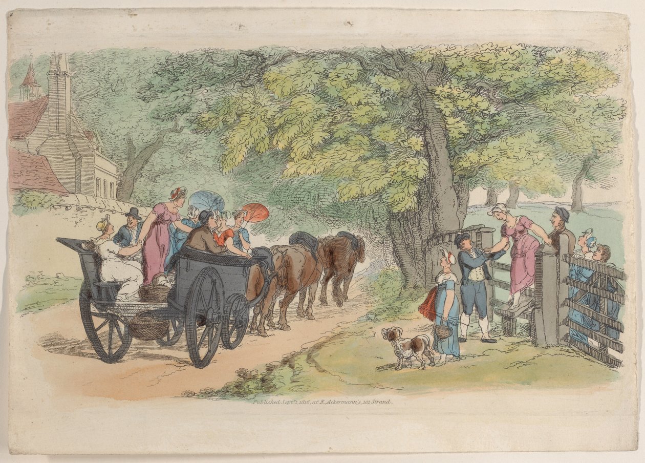 Làmina 33, de World in Miniature, 1816., 1816. finlandès tekijältä Thomas Rowlandson
