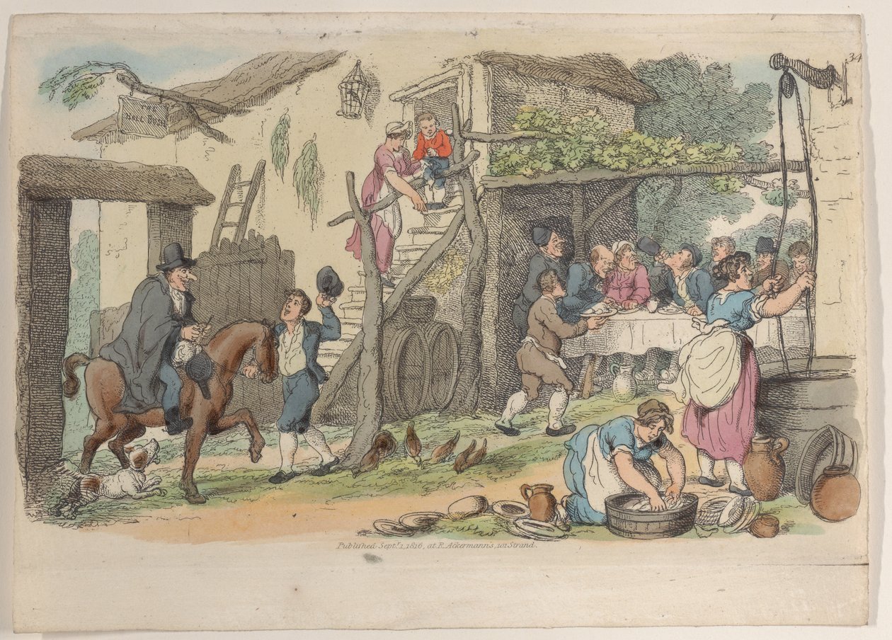 Levy 34, julkaisusta World in Miniature, 1816., 1816. tekijältä Thomas Rowlandson
