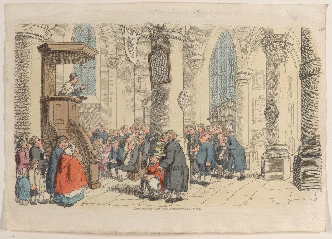 Levy 38, julkaisusta World in Miniature, 1816., 1816. tekijältä Thomas Rowlandson