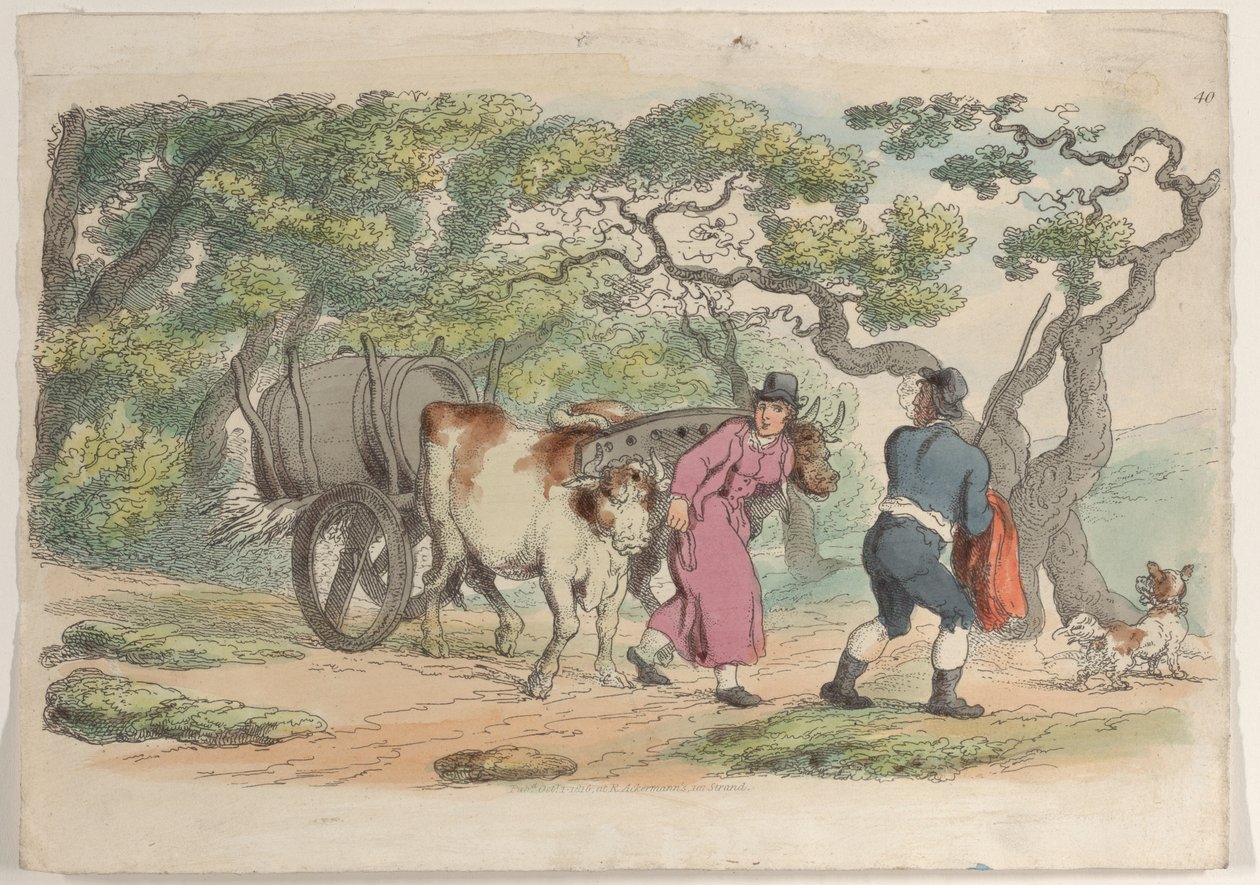 Levy 40, julkaisusta World in Miniature, 1816, 1816. tekijältä Thomas Rowlandson