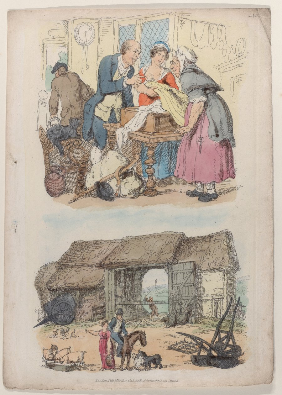Levy 5, julkaisusta World in Miniature, 1816, 1816. tekijältä Thomas Rowlandson