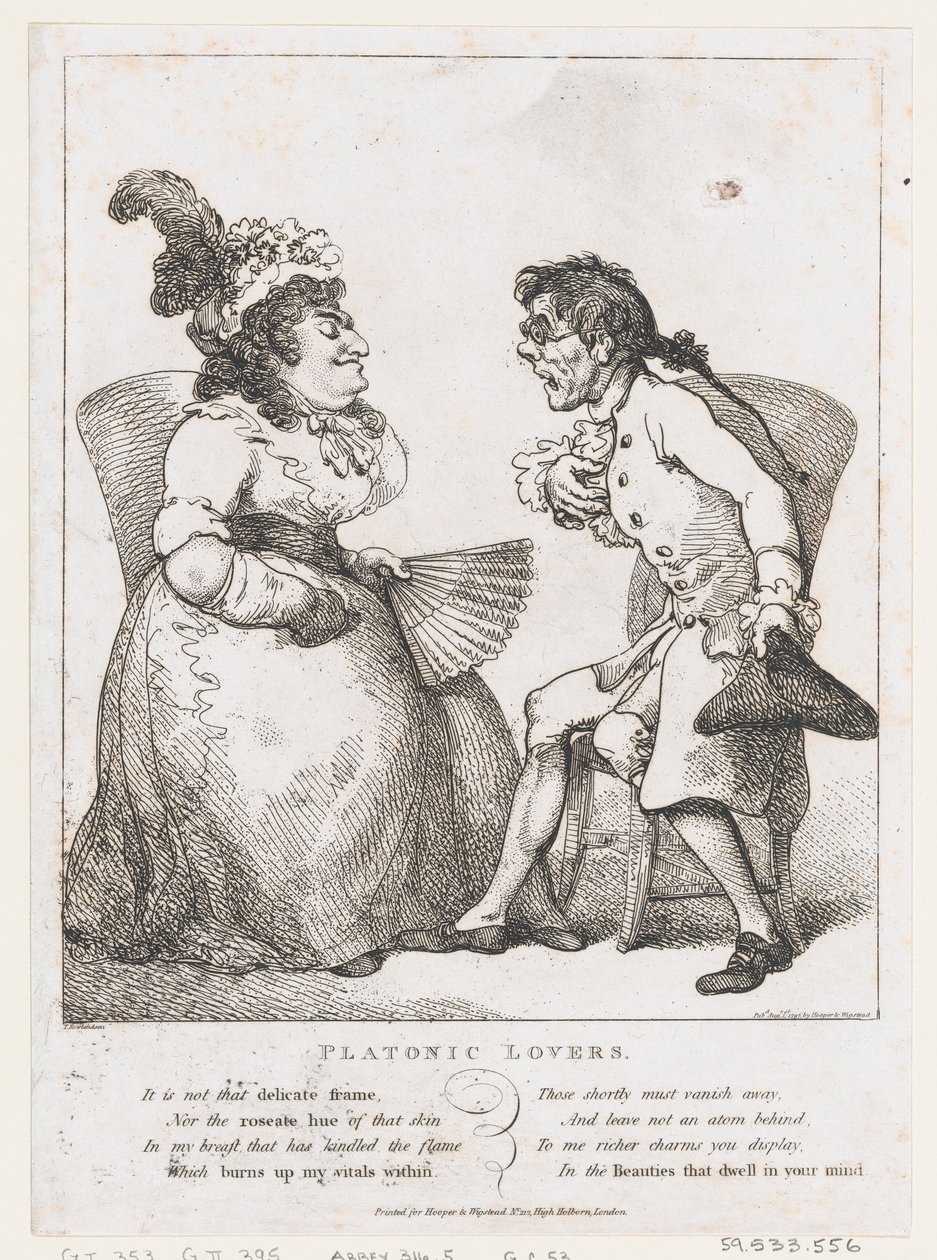 Platoniset rakastajat, 1. elokuuta 1797, 1. elokuuta 1797. tekijältä Thomas Rowlandson