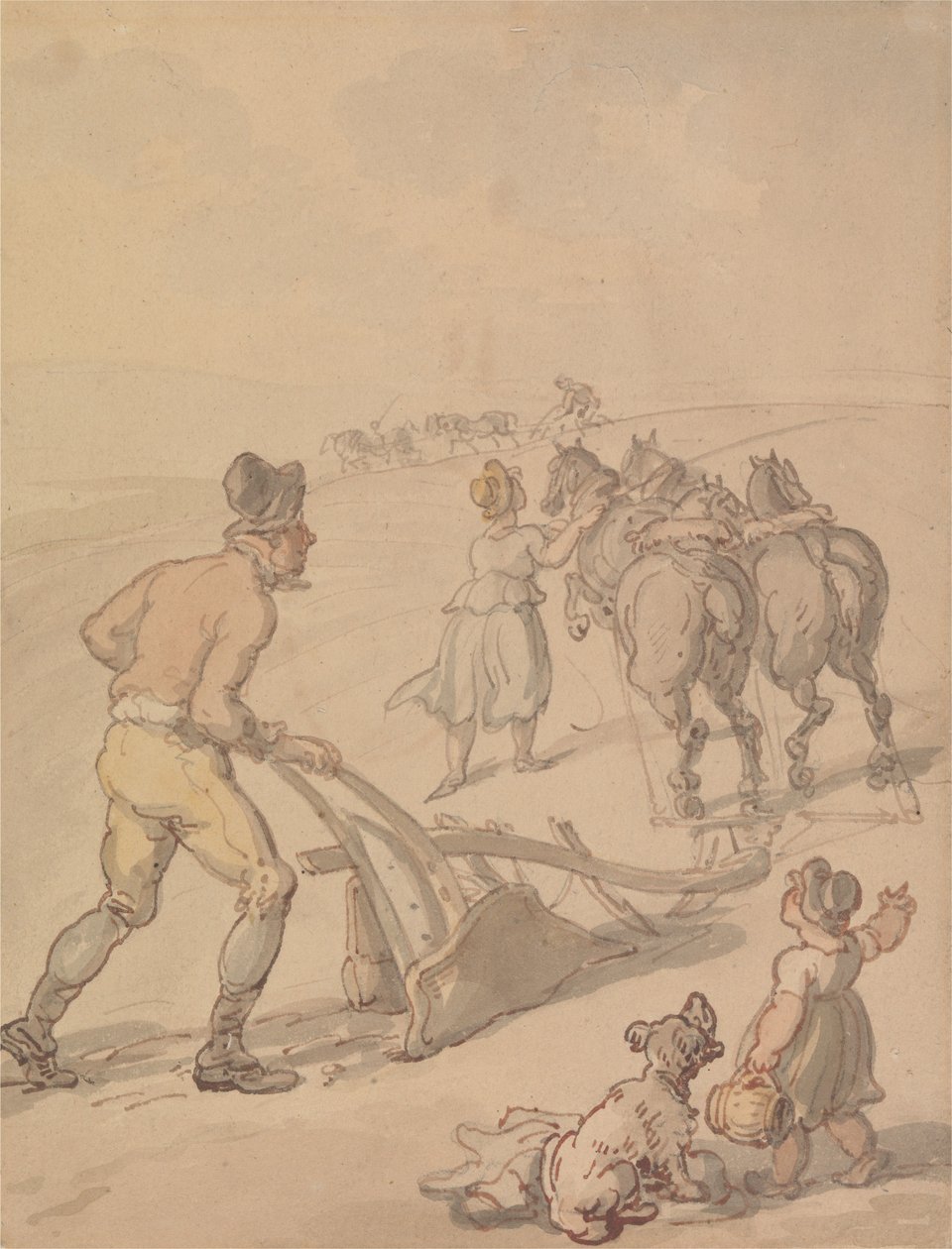 Kyntö tekijältä Thomas Rowlandson