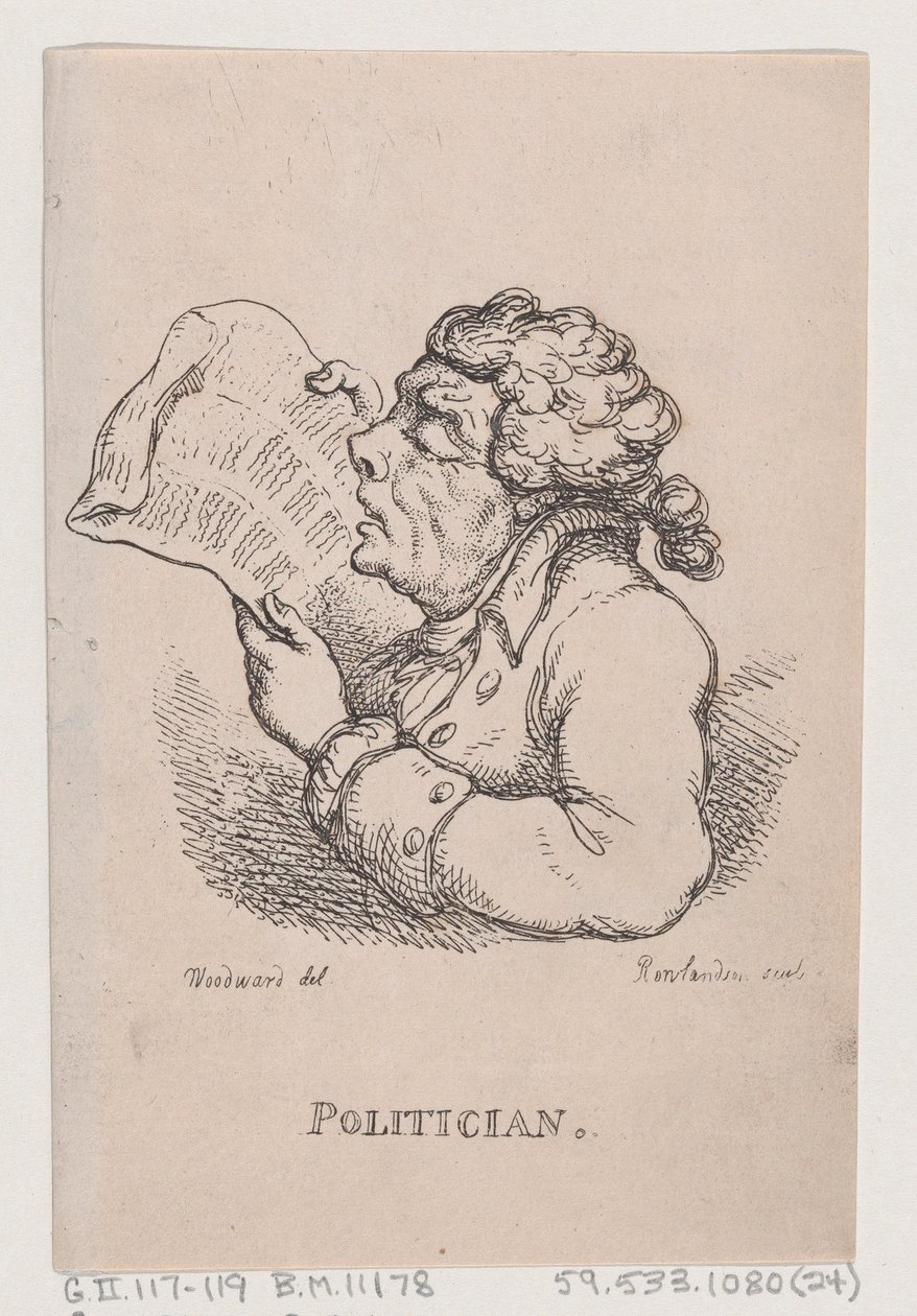 Poliitiko, huhtikuu 1808, huhtikuu 1808. tekijältä Thomas Rowlandson