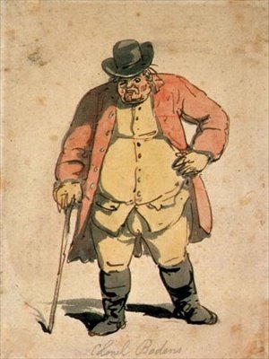 Joseph Bodenin muotokuva, n. 1806-1811 (akvarelli, kynä ja muste paperille) tekijältä Thomas Rowlandson