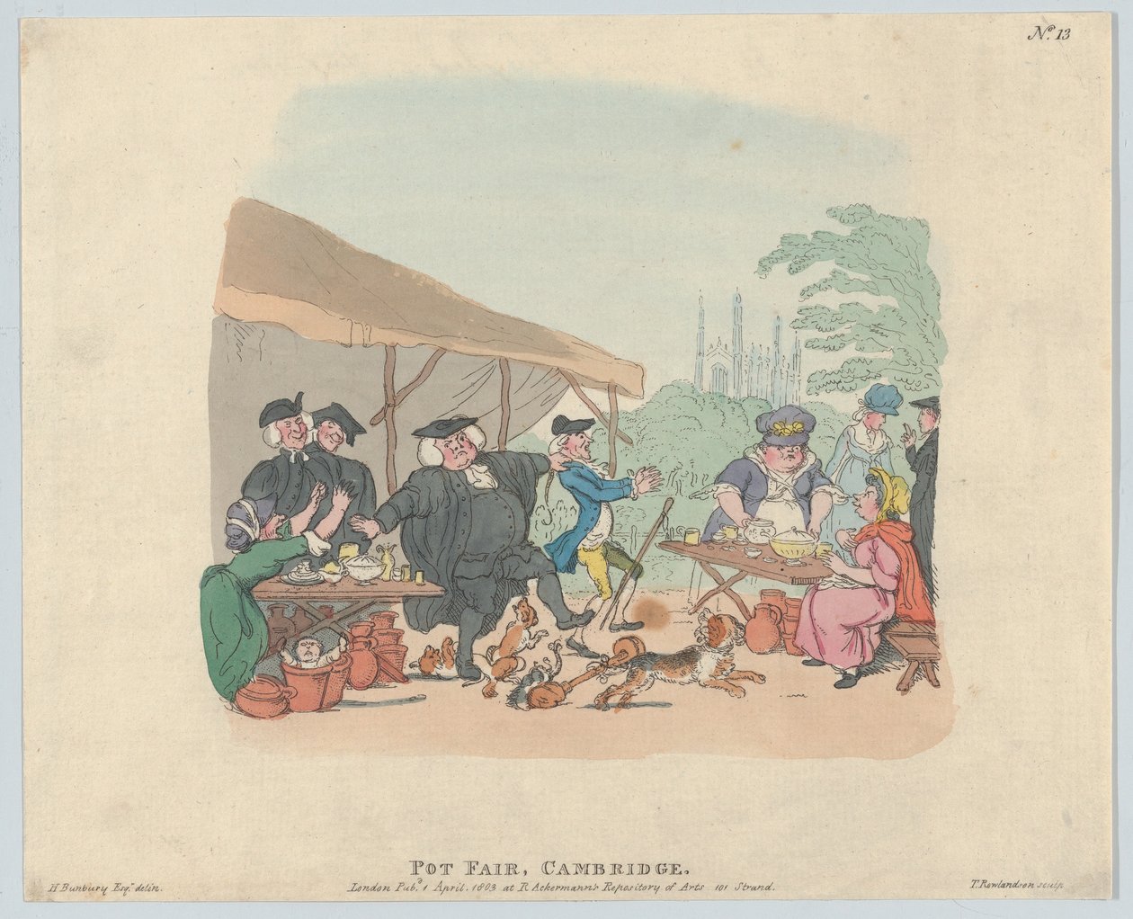 Pot Fair Cambridge, 1. toukokuuta 1803, 1. toukokuuta 1803. tekijältä Thomas Rowlandson