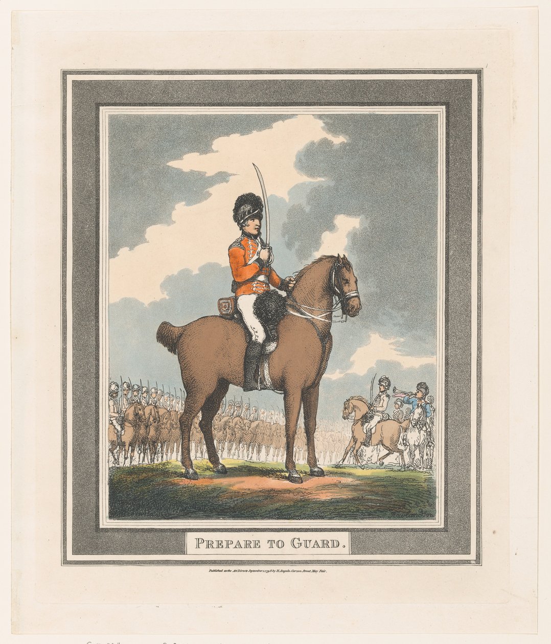 Valmistaudu vartioon, 1. syyskuuta 1798, 1. syyskuuta 1798. tekijältä Thomas Rowlandson