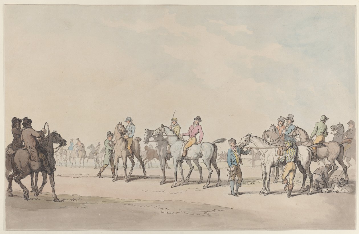 Valmistautuminen kilpailuun tekijältä Thomas Rowlandson