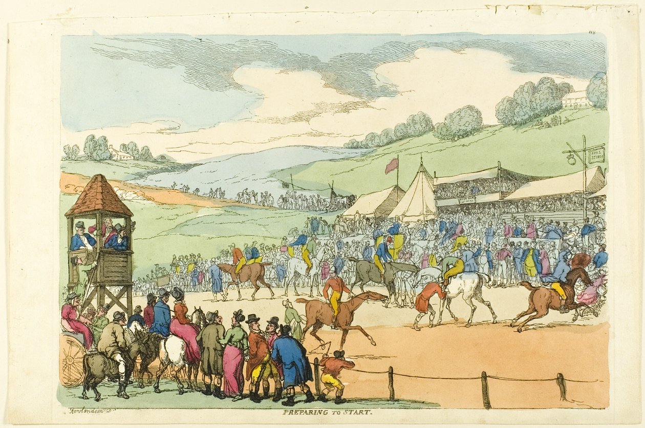 Valmistautuminen aloitukseen tekijältä Thomas Rowlandson