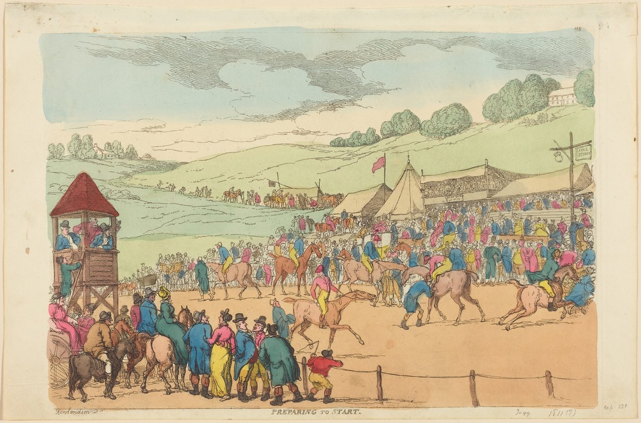Valmistautuminen aloittamiseen tekijältä Thomas Rowlandson