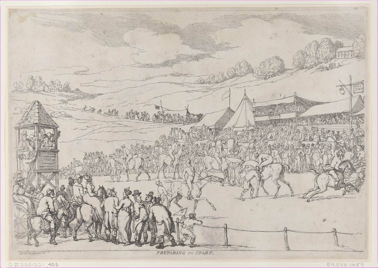 Valmistautuminen aloitukseen, 30. syyskuuta 1811, 30. syyskuuta 1811. tekijältä Thomas Rowlandson