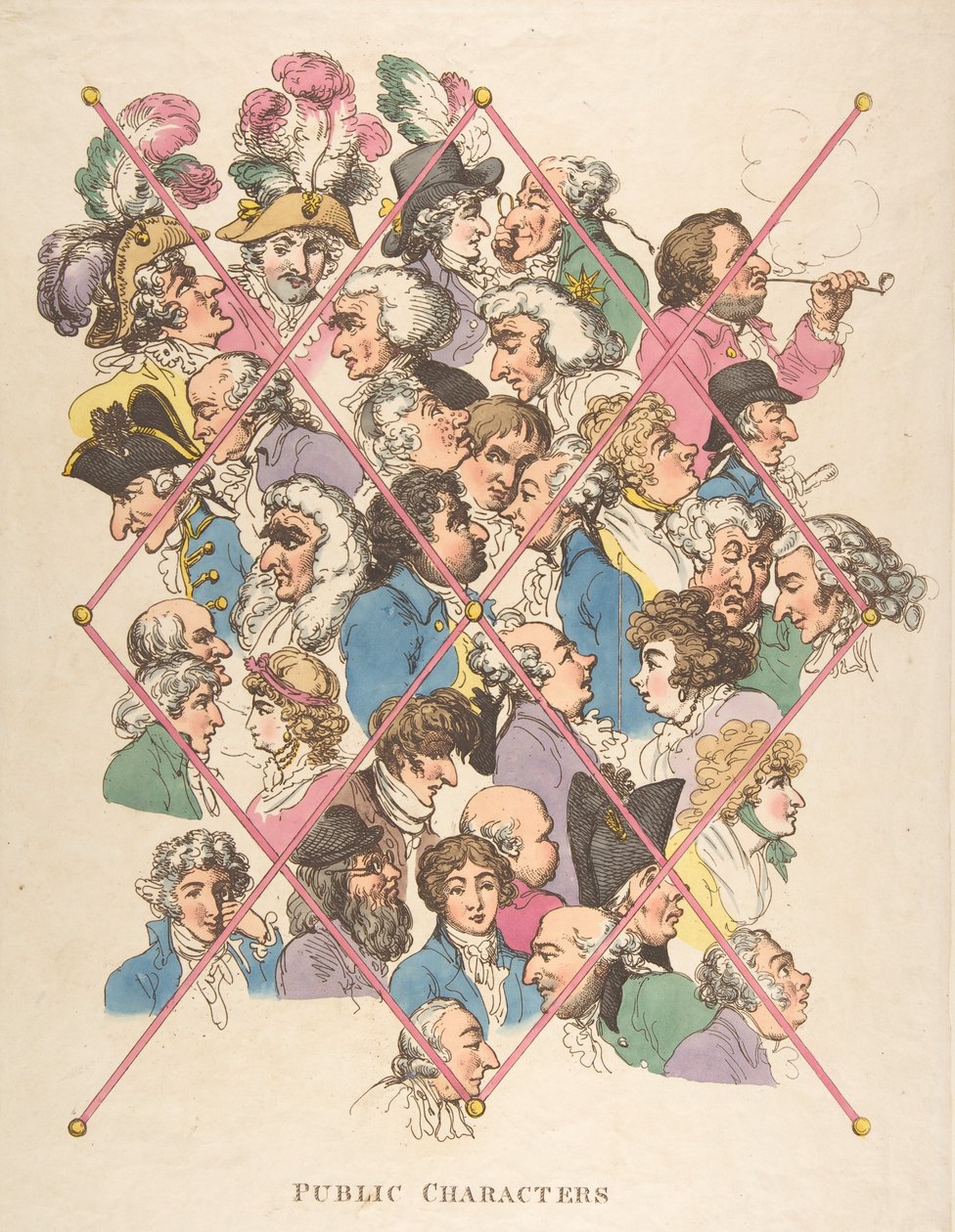 Julkiset hahmot, 1. huhtikuuta 1801, 1. huhtikuuta 1801. tekijältä Thomas Rowlandson
