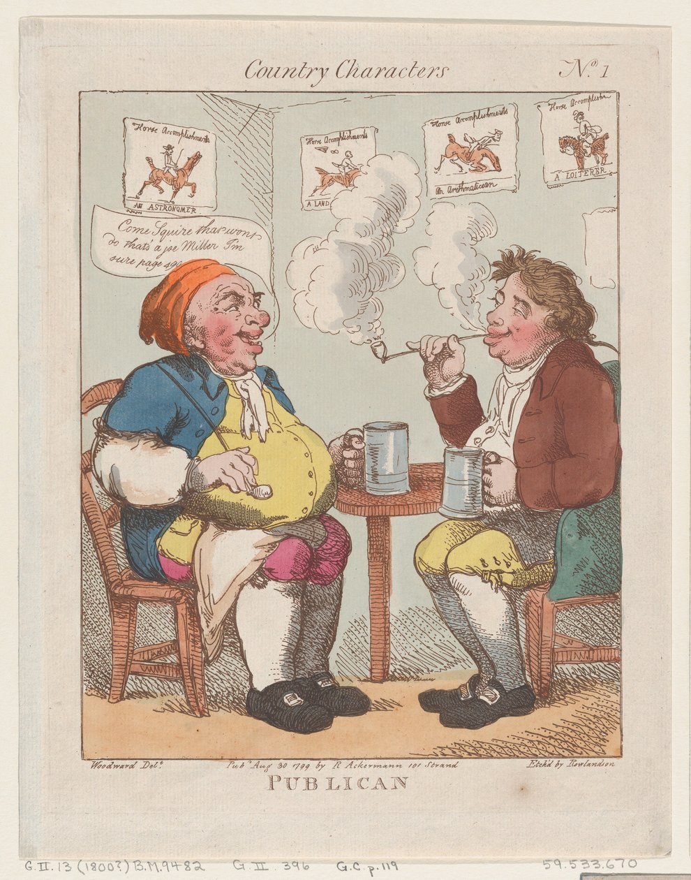 Publican, 30. elokuuta 1799, 30. elokuuta 1799. tekijältä Thomas Rowlandson