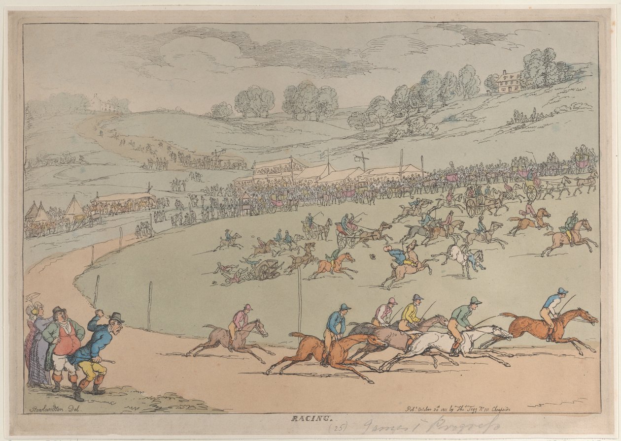 Kilpailu, 20. lokakuuta 1811, 20. lokakuuta 1811. tekijältä Thomas Rowlandson