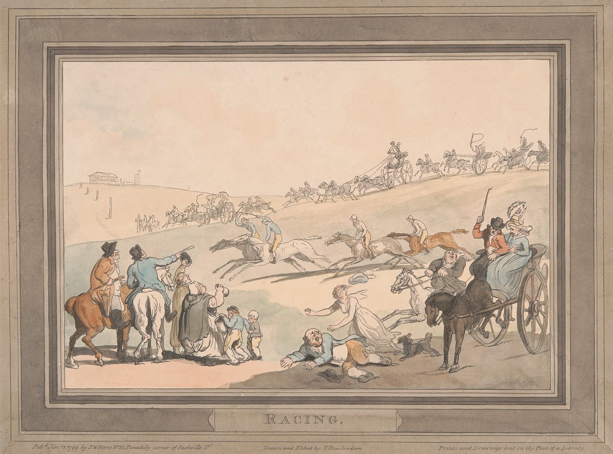 Racing [kuuden kappaleen sarja]: 1. Racing tekijältä Thomas Rowlandson