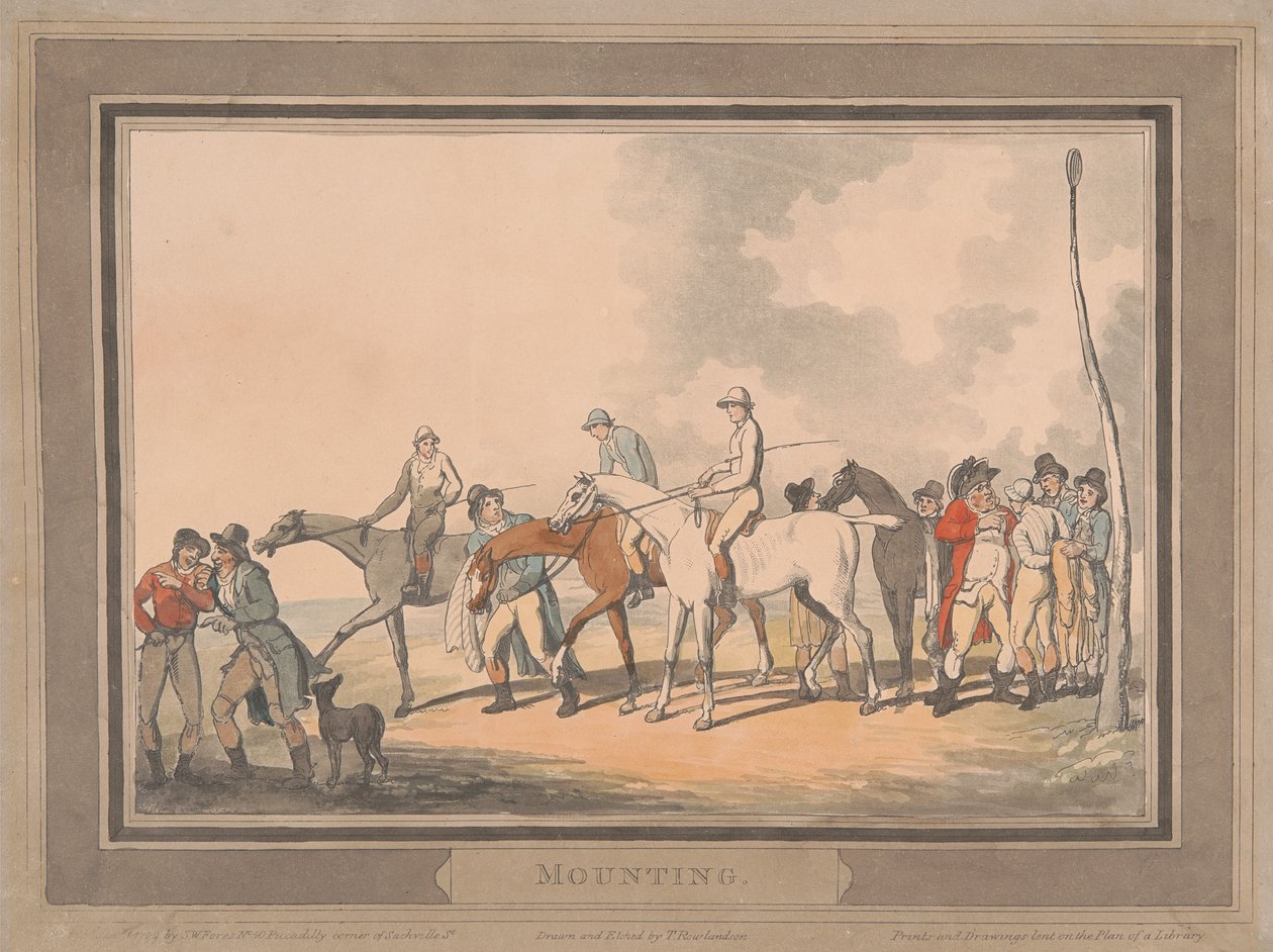 Kilpailu [kuuden kappaleen sarja]:  3.Asennus tekijältä Thomas Rowlandson